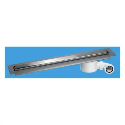 McAlpine CD1200-O-B Brushed Stainless Steel Slimline Channel Drain - 1148mm