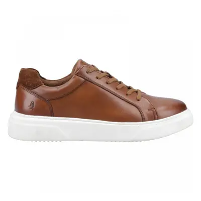 (9 (Adults')) Whelan | Tan | Men's Leather Casual Trainers