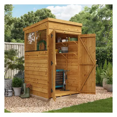 (4x4, Windowed) BillyOh Switch Overlap Pent Shed