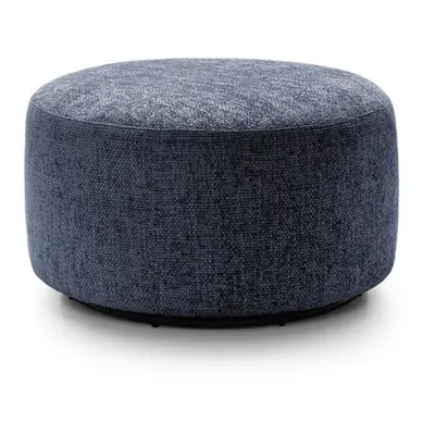 (Dark Blue) Ingrid Chenille Swivel Footstool