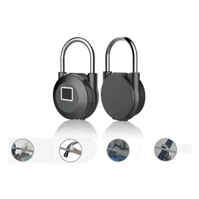 Smart Fingerprint Door Lock Padlock USB Charging Keyless Anti Theft Travel Luggage Drawer Safety