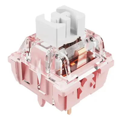 45Pcs Candy Mechanical Switch 5-Pin Transparent Cover Linear Switch for DIY Customized Mechanica