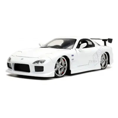 car Fast & Furious Mazda RX-7 1:24 die-cast white