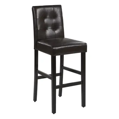 Bar Chair MADISON Faux Leather Dark Brown