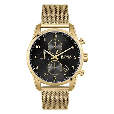 Hugo Boss Skymaster Men's Watch Gold Chronograph