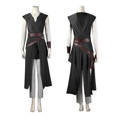 (Rey Cosplay Costumes Black Jedi Knight Full Set Halloween Carnival Costume For Adults) Rey Cosp