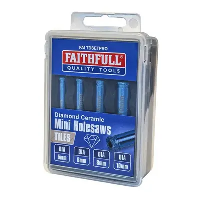 Faithfull Diamond Ceramic Mini Holesaw Set, Piece