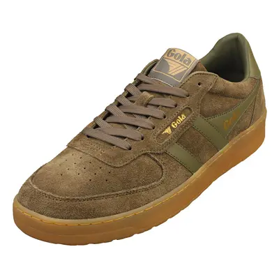 (9) Gola Hawk Mens Casual Trainers in Khaki