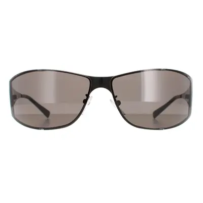 Police Sunglasses S8295 Total Shiny Gunmetal Grey Green