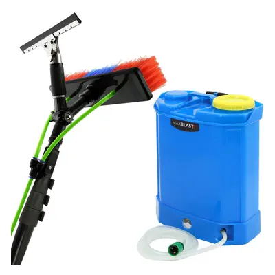 (30ft) Water Fed Backpack & Window Cleaning Pole/Water Fed Telescopic Brush/Extendable Cleaner