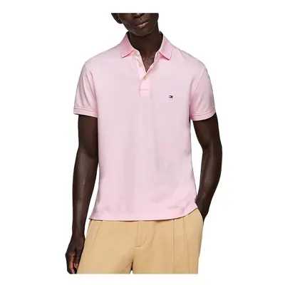 (Pink, XS) Tommy Hilfiger Mens Polo Shirts Cotton T-Shirt