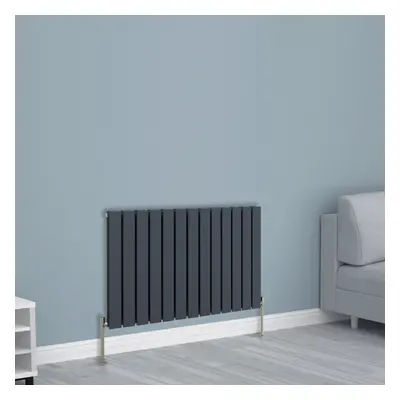 (600x884mm Double, Anthracite) NRG Horizontal Vertical Flat Panel Designer Radiator Central Heat