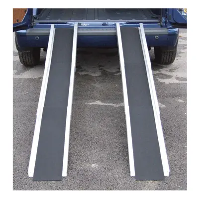 7ft Lightweight Durable Channel Ramp - Gritted Surface - 200kg Weight Limit