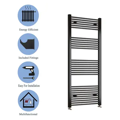 (black, 1800*600mm) Stylish Straight Towel Rail HeatingTowel Radiator