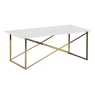 Coffee Table White with Gold EMPORIA