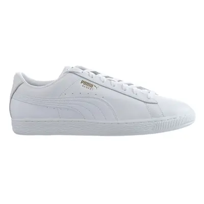 (11) Puma Basket Classic XXI Lace-Up White Smooth Leather Mens Trainers 374923_01 (UK )