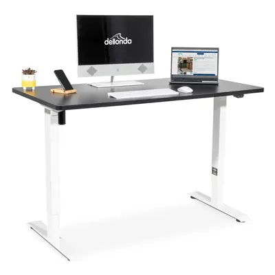 Single Motor Height-Adjustable Electric Sit & Stand Desk with Black Desktop - DH69