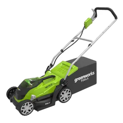 Greenworks Lawn Mower Grass Cutter with 2x40 V Ah Battery G40LM35 2501907UC