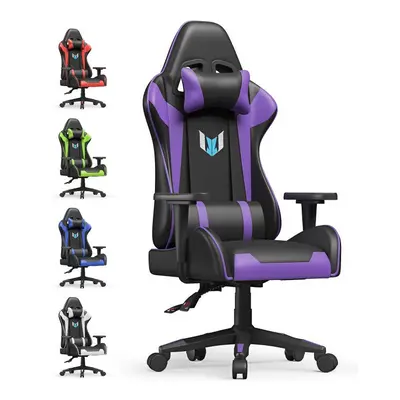 ( Purple) Ergonomic pu leather office chair