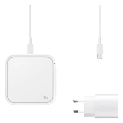 Samsung White 15W Qi Wireless Charging Pad with EU Plug