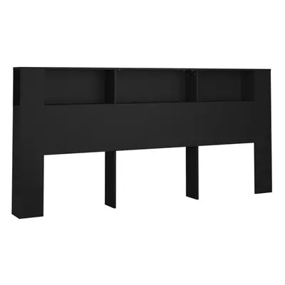 (black) vidaXL Headboard Cabinet Bed Headboard Indoor Bedroom Furniture Multi Colours