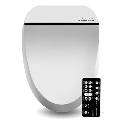 (White, 220V) Smart Electronic Bidet Toilet Seat Cover with Remote Control