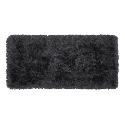 Shaggy Area Rug x cm Black CIDE