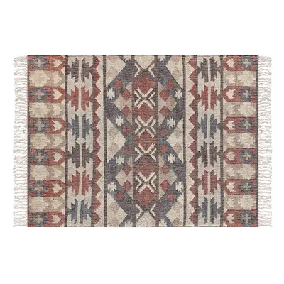 Jute Area Rug x cm Multicolour KALFA