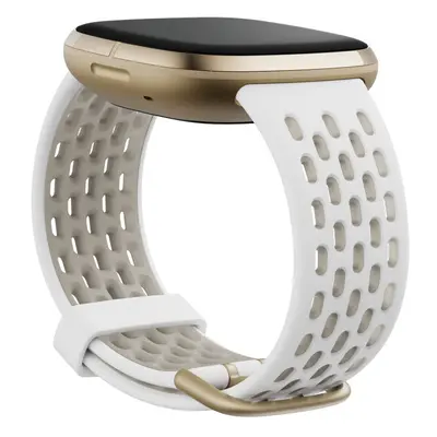 Fitbit Sense & Fitbit Versa Accessory Band, Official Fitbit Product, Sport, WhiteLunar White, La