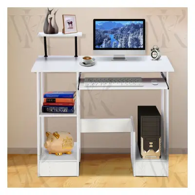 Corner Gaming Computer Desk PC Laptop Study Table Home Office Workstation Shelf