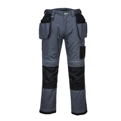 (Grey/Black, 48") Portwest PW3 Stretch Holster Trousers