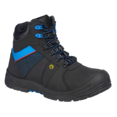 (Black/Blue, UK 13) Portwest Compositelite Protector Safety Boot S3 ESD HRO