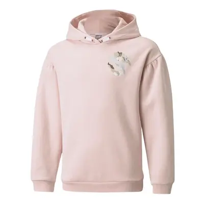 Puma Alpha Hoodie FL Sweatshirt Light Pink 36 128cm