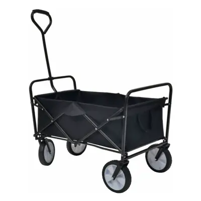 (Black) Festival Wagon Garden Cart Trolley Folding