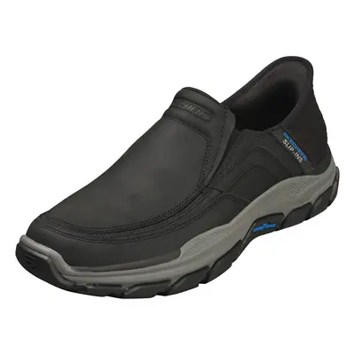 Skechers Slip-ins Respected Mens Slip On Shoes in Black - UK