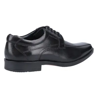 (Black, (Adults')) Hush Puppies Brandon Leather Men's Black Lace-Up Shoes