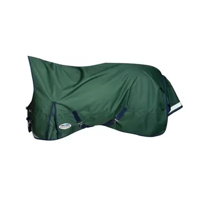 (7', Hunter Green/Navy) Weatherbeeta Comfitec Plus Dynamic II High-Neck Lightweight Horse Turnou