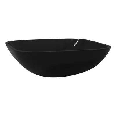 (Black) vidaXL Basin Glass Bathroom Sink Home Washroom Sink Bowl Basin Multi Colours