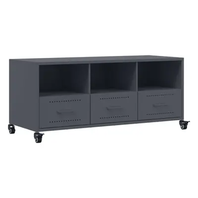 vidaXL TV Cabinet TV Stand TV Unit Media Cabinet Anthracite Cold-rolled Steel