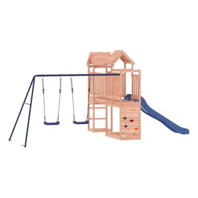 (Solid douglas wood) vidaXL Outdoor Playset Wooden Playground Set Kids Swing Set Solid Wood Doug