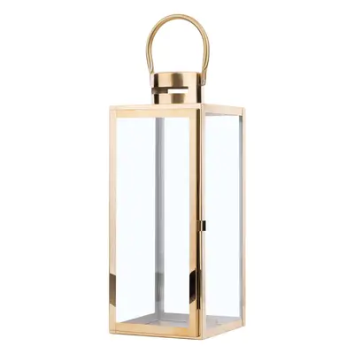 Steel Candle Lantern cm Brass CYPRUS