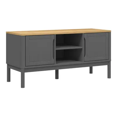 (grey) vidaXL TV Cabinet TV Stand Media TV Unit Entertainment Centre Solid Wood Pine