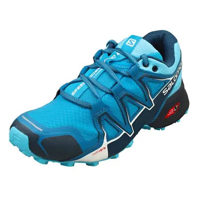 (6) Salomon Speedcross Vario Womens Running Trainers in Blue