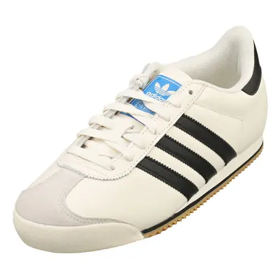 (6) adidas K Mens Casual Trainers in White Black