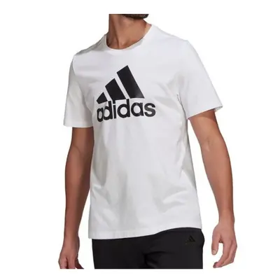 (Black, XL) Men's Adidas Essential T-Shirt White/Black GK9121