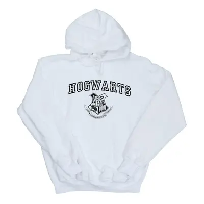 (L, White) Harry Potter Mens Hogwarts Crest Hoodie