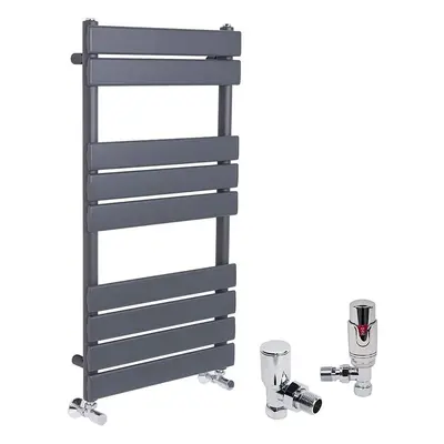 (Sand Grey, x 500mm) WarmeHaus Designer Bathroom Flat Panel Heated Towel Rail Radiator Ladder Ra