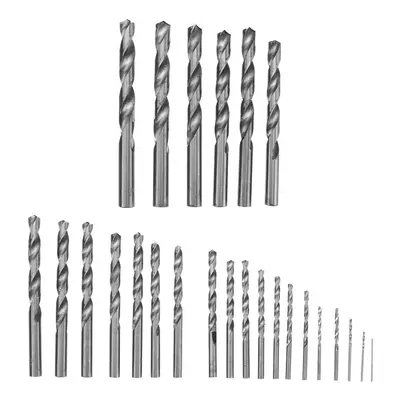 25pcs 1-13mm Straight Shank High Speed Stainless Steel Twist Drill Bit Tool Kit