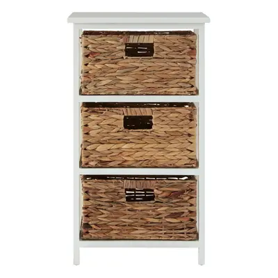 Premier Housewares Padstow Drawer White Frame Storage Unit