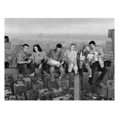 Friends Lunch On A Skyscraper Canvas Print